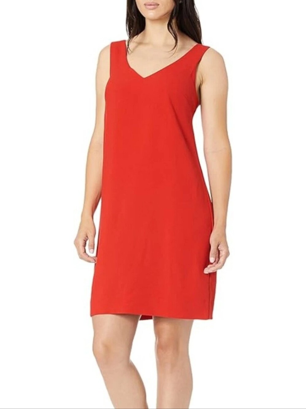 Trina Turk Red Sleeveless V-Neck Mini Dress